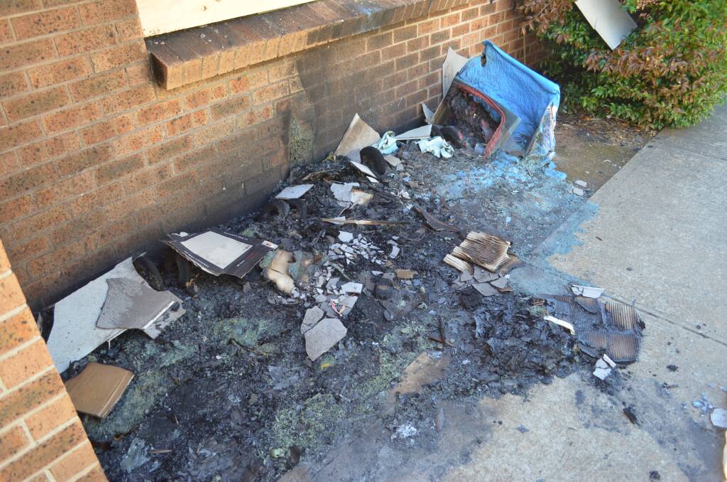 BURNED: Arsons attacked the Glenroi Community Centre on Friday night. Photo: DECLAN RURENGA