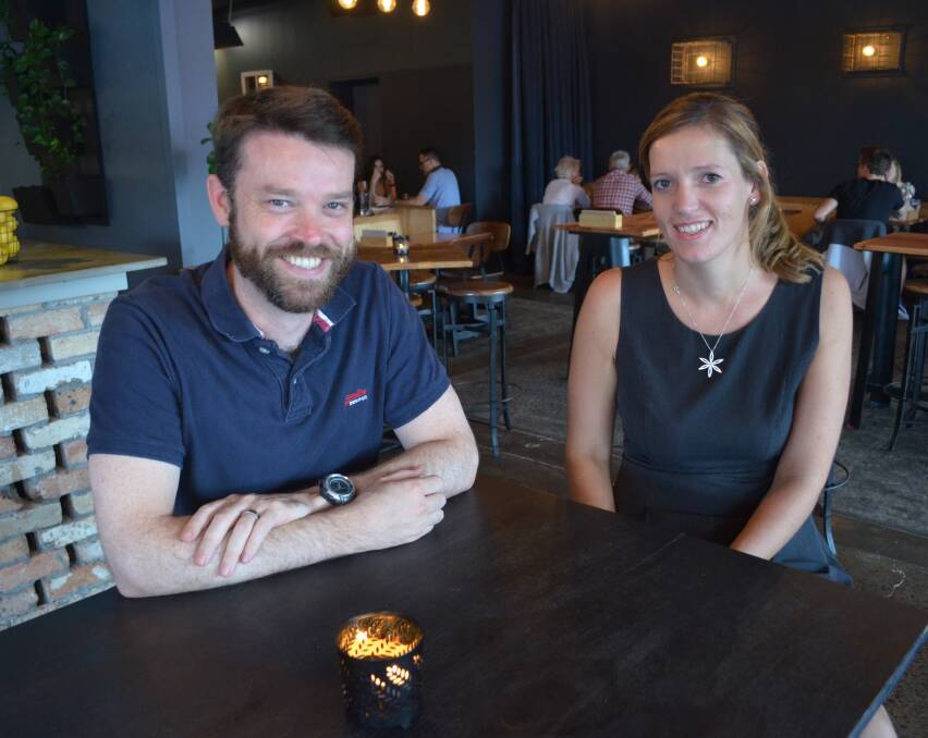 CHANGE: Percy's Bar and Kitchen co-owner Mike Duncan and manager Lucy George.
