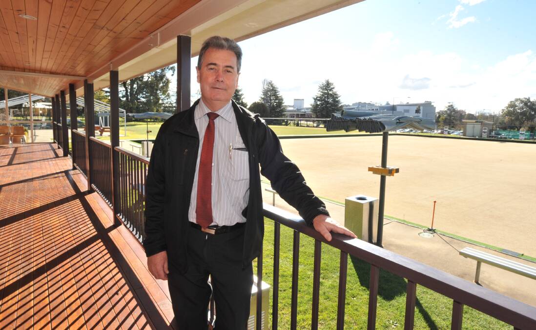 BIG PLANS: Newstead Bowling Club chairman Gary Norton said the club moved to the Country Club while members plan for the future. Photo: JUDE KEOGH 0811jknewstead1