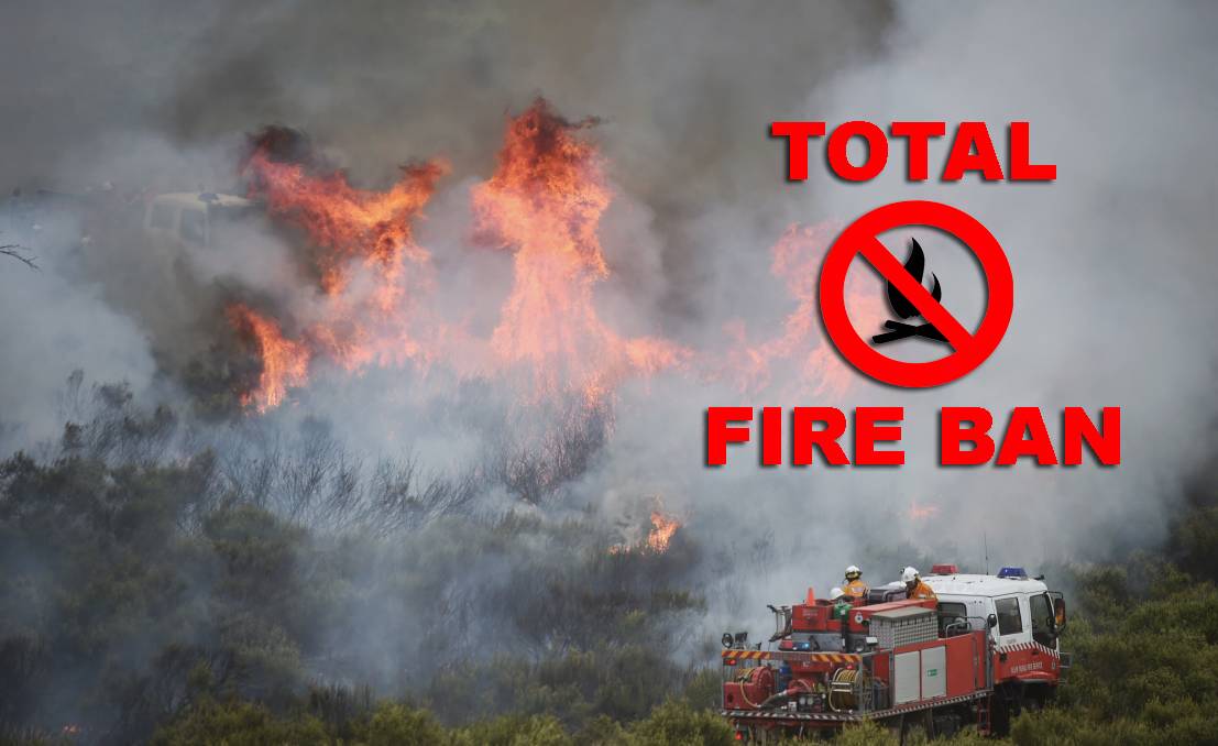 NO FIRES ALLOWED: Very hot, dry, windy conditions predicted for Tuesday have led to a total fire ban being declared across the state. FILE PHOTO