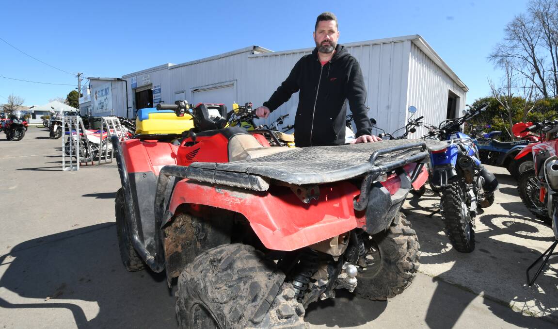 GOING, GONE: All the major quad bike manufacturers have pulled out of Australia, Beard Brothers Motorcycles owner Cameron Beard says. Photo: CHRIS SEABROOK