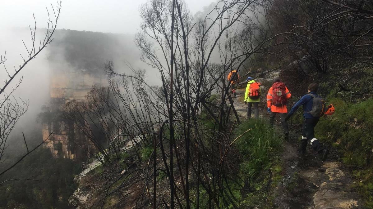 BODY FOUND: Govetts Leap in the Blue Mountains was among the areas searched. Photo: NINA GALLO