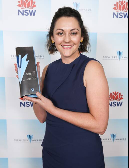 Dubbo nurse Tammy O'Connor won the Anthea Kerr Award which is a NSW Premier's Award for Public Service.