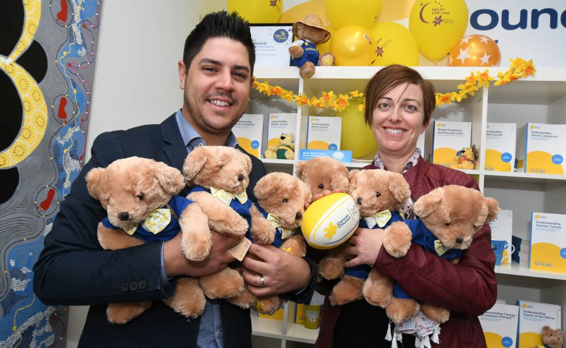 SUPPORTING COMMUNITY: Cancer Council Western NSW community lead Ricky Puata and community programs co-ordinator Fiona Markwick. Photo: JUDE KEOGH 0821jkdaffy