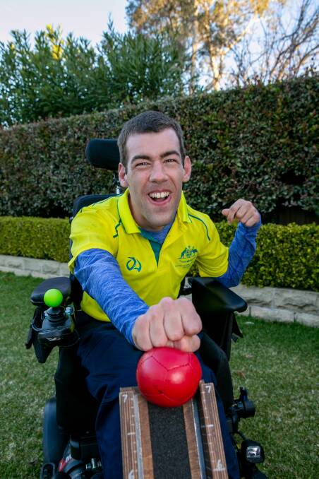 MEDAL HOPE: Debut Paralympian Spencer Cotie's been playing boccia since he was in primary school. Picture: Geoff Jones