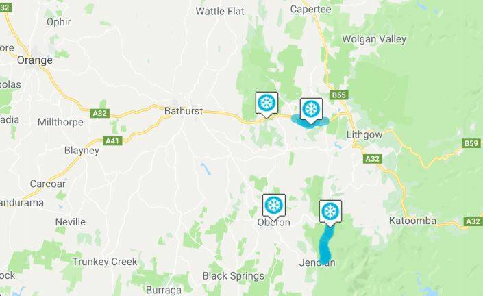 ROAD OPEN: THE Great Western Highway has reopened in both directions with a reduced speed limit between Mount Lambie and Meadow Flat .