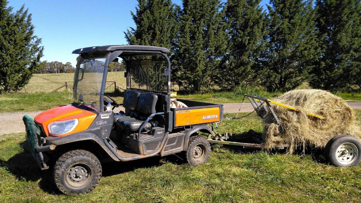 SAFETY STANDARDS: Farmer Graham Brown bought this side-by-side after he was left battered and with broken bones following a quad bike rollover on his property. Photo: GRAHAM BROWN