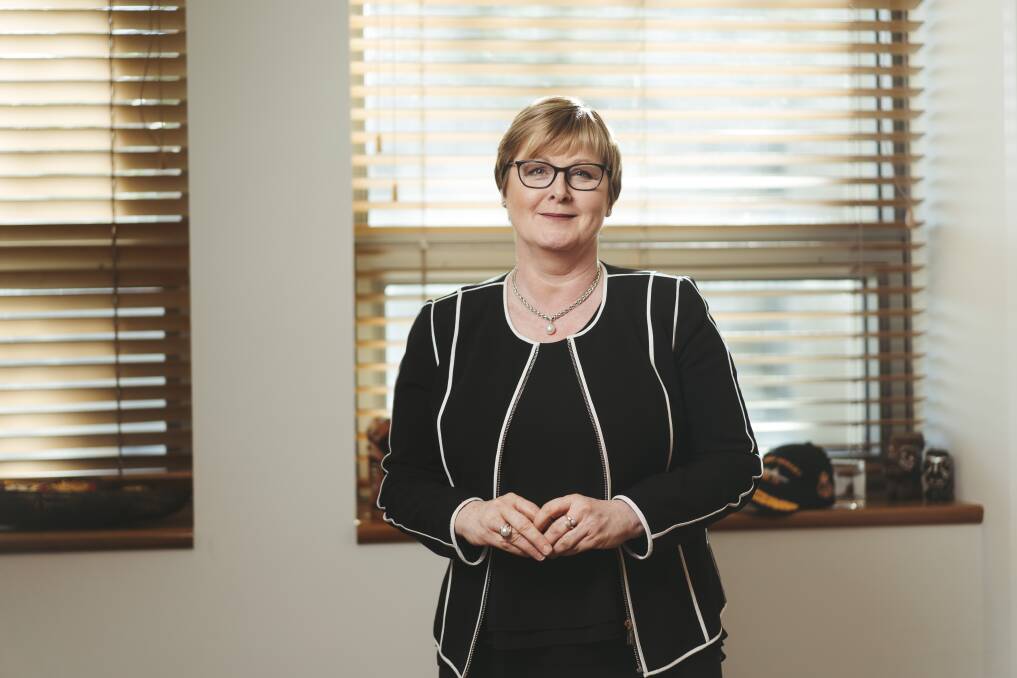 New NDIS Minister Linda Reynolds. Picture: Dion Georgopoulos