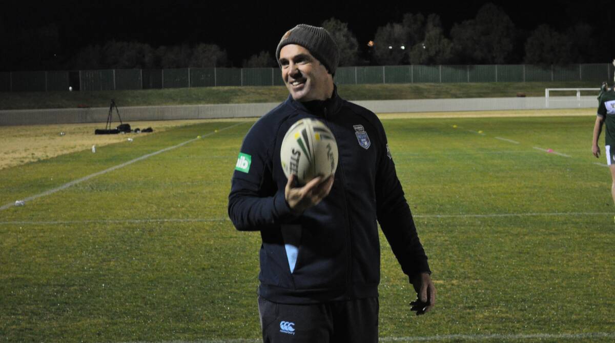 HEADING WEST: NSW Blues' coach, Brad Fittler will stop at Blayney for a coaching clinic on Thursday February 18 as part of the Hogs tour.