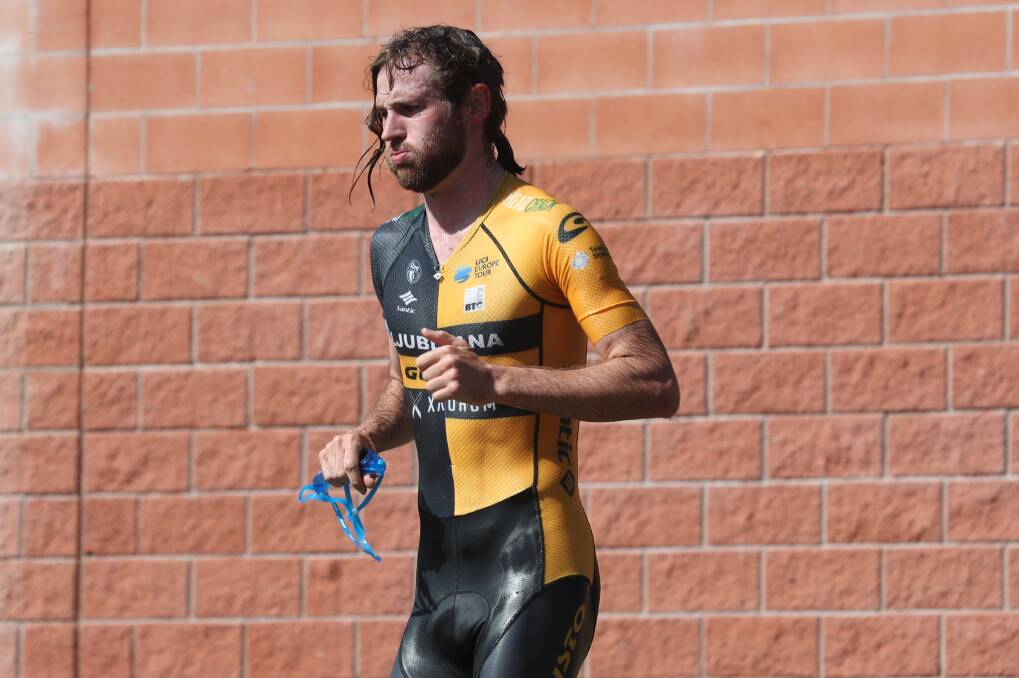 LEGEND: Tim Guy, pictured competing at a Central West Inter Club triathlon, was scheduled to head back to Slovenia to rejoin the Ljubljana Gusto Santic team before COVID-19 stopped his plans. Photo: PHIL BLATCH