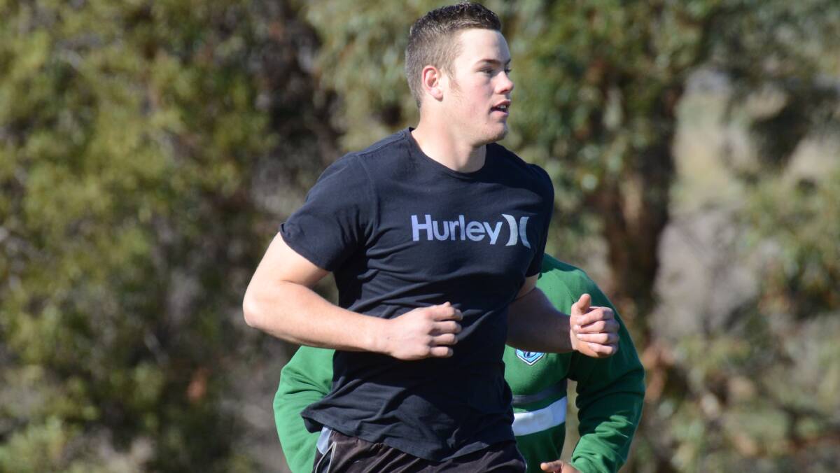 LOVING IT: Blayney's young-gun prop Liam Henry is lapping up the time he's spent as Western Rams training sessions so far. He'll head to Wollongong on Saturday. Photo: JUDE KEOGH.