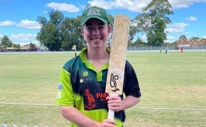 ALL SMILES: Blake Weymouth scored an undefeated 129 for Orange City on the weekend as they defeated Centrals by 42 runs. City holds down its spot atop the ladder while Centrals sit at ninth. Photo: JANELLE WEYMOUTH