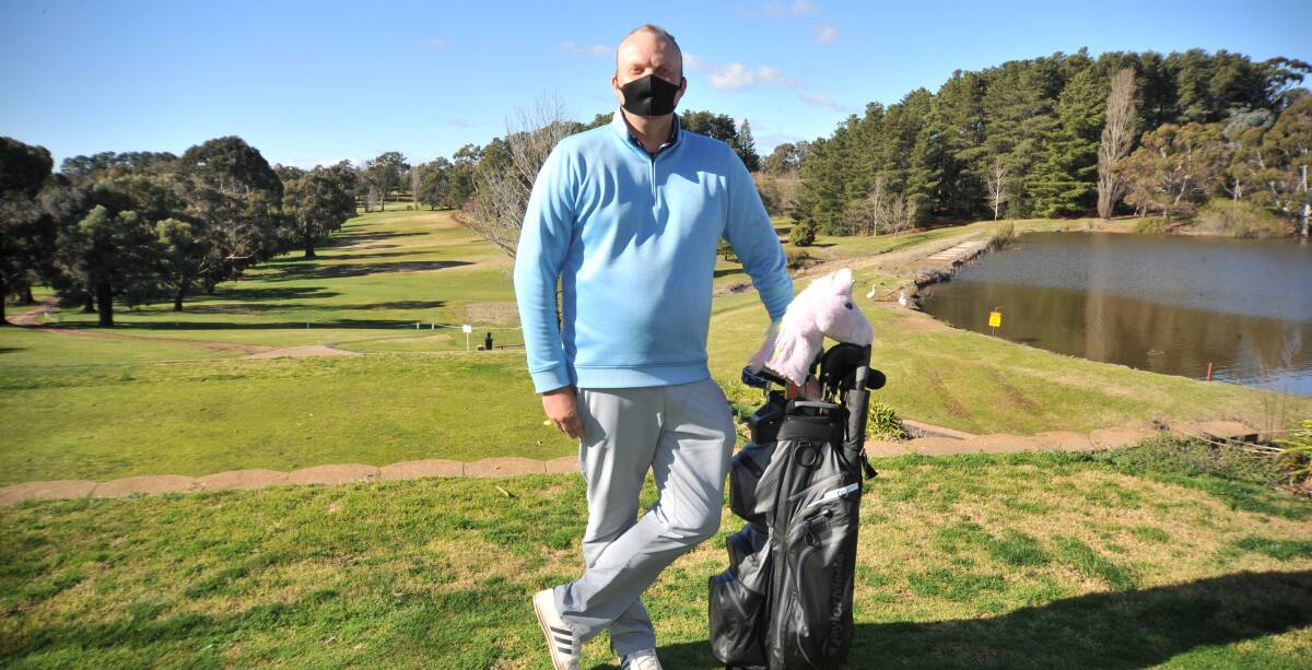 LET'S PLAY: Wentworth Golf Club professional Todd Brakenridge encourages all eligible players to visit the greens and fairways for a hit. Photo: JUDE KEOGH