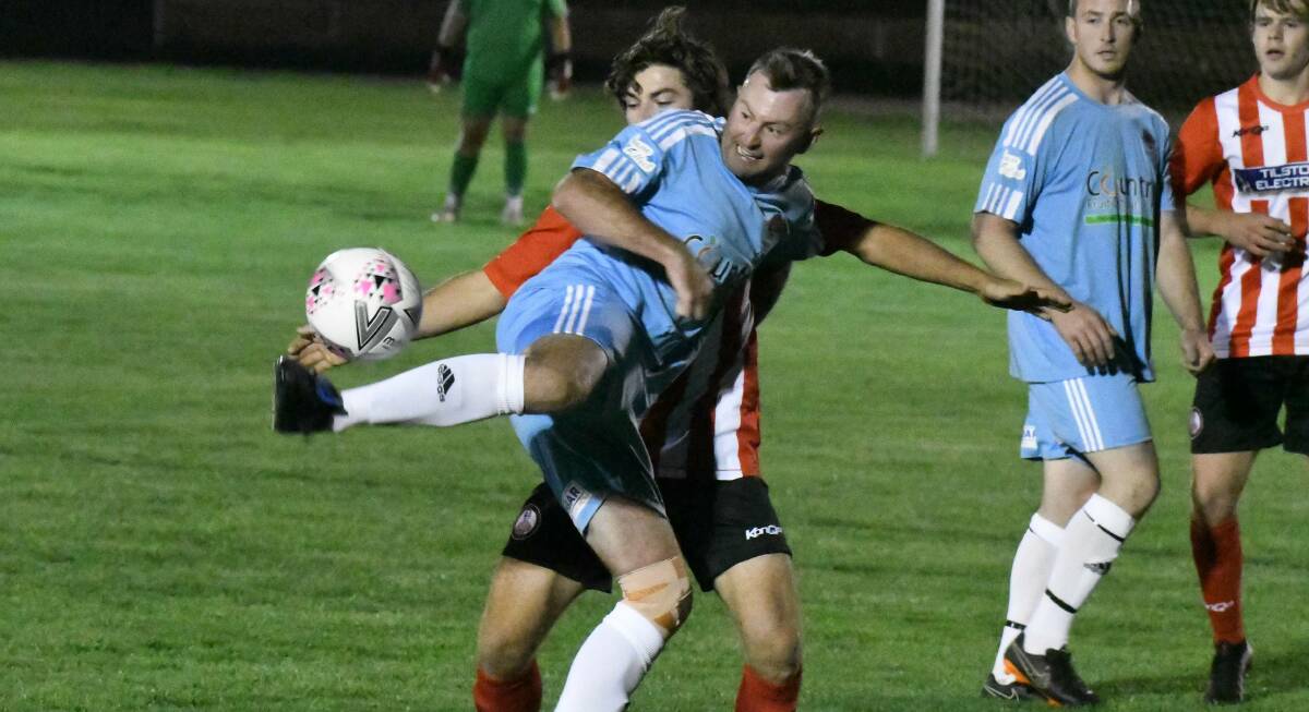 TAKE THE POINTS: Waratahs FC midfielder is happy for his side to leave Dubbo with a draw.