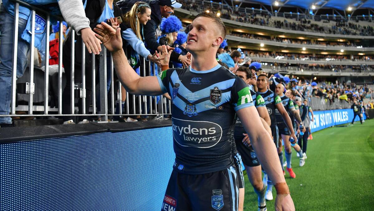 MAKING MOVES: Jack Wighton will be in the mix for the NSW five-eighth role in 2021 after halves combinations failed to make a last impact this series. Photo: NRL