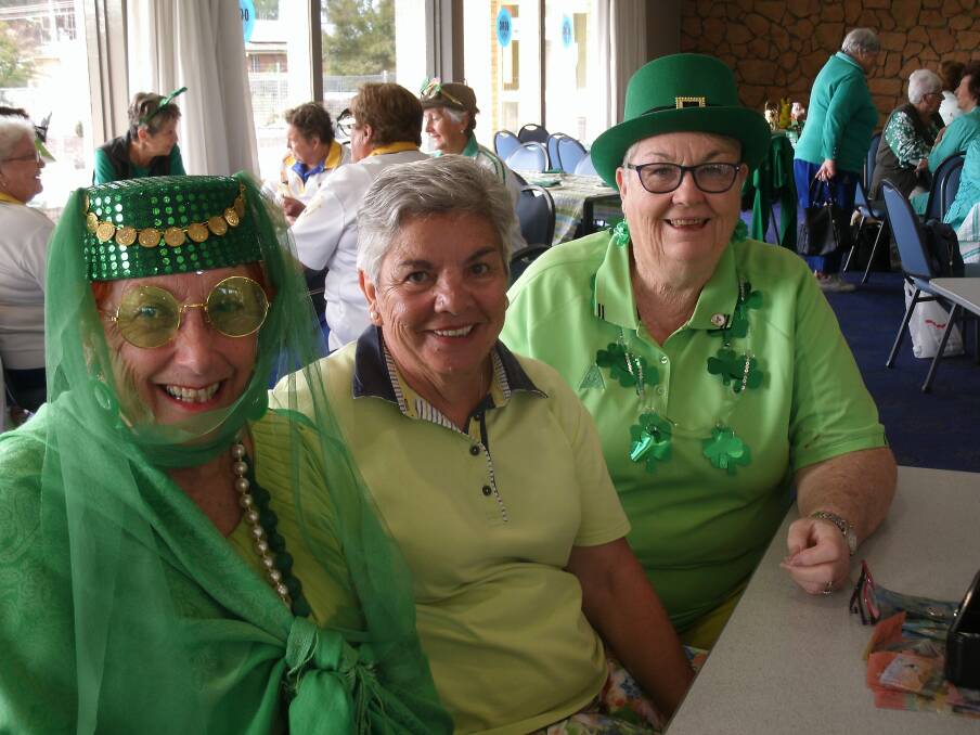 GOING GREEN: Marie Haigh-Cole, Robyn Mullen and Di Greatbatch.