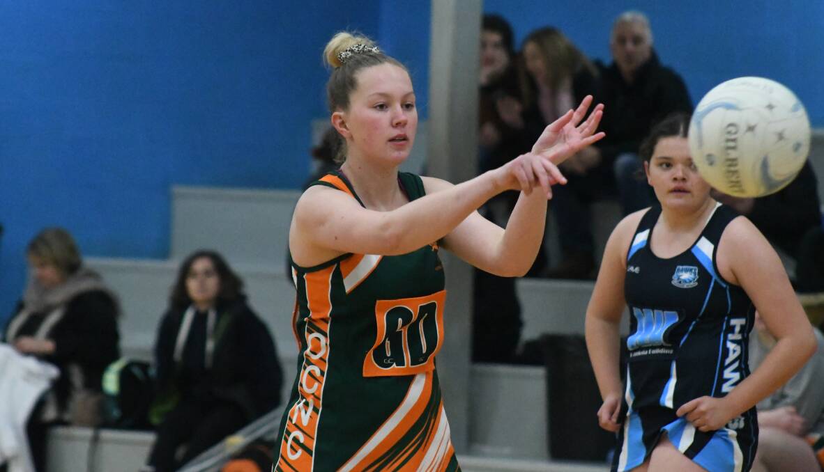 CRUCIAL CONTEST: Maddie Cole and Orange City will look to feel out Life Studio ahead of its inevitable finals clash with them next weekend. Photo: JUDE KEOGH