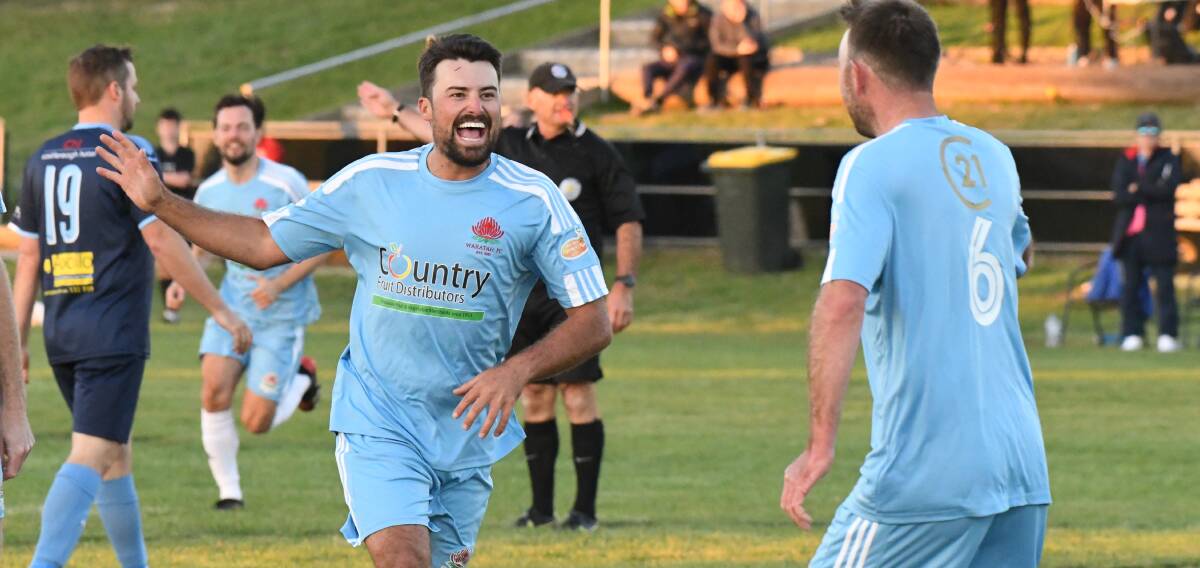 INSANITY: All the action from Waratahs' 8-5 win over Macquarie United FC. Photos: JUDE KEOGH