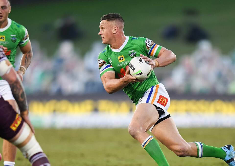 PIVOTAL: Jack Wighton will need to be at his best if the Raiders wish to make it four on-the-trot against the Melbourne Storm. Photo: NRL IMAGERY