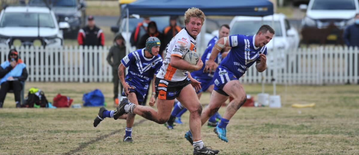 STILL UNDEFEATED: Kev Grimshaw's Canowindra Tigers notched another Woodbridge Cup win on Sunday. Photos: CARLA FREEDMAN