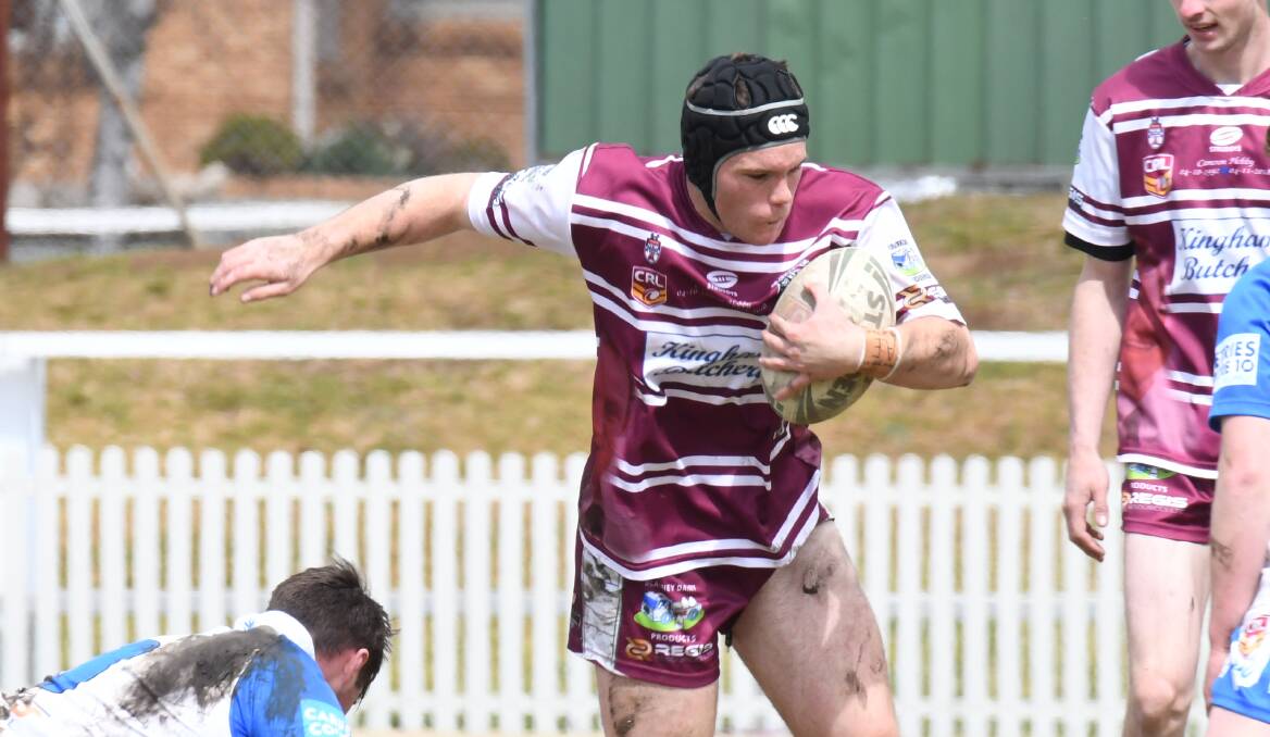 YOUNG BLOOD: Lachie Coyte playing with Bears' under 18s in 2019. Damon Taylor hopes talented up and comers can help the side in 2021. 