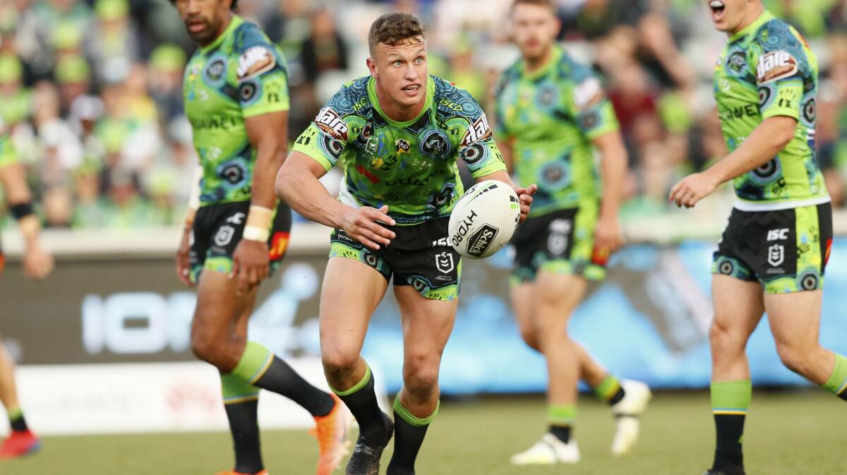 MEMORABLE YEAR: Canberra Raiders' standout Jack Wighton collected another award on Friday night as was deemed the Sportsperson of the Year at the Dreamtime Awards. Photo: NRL IMAGERY