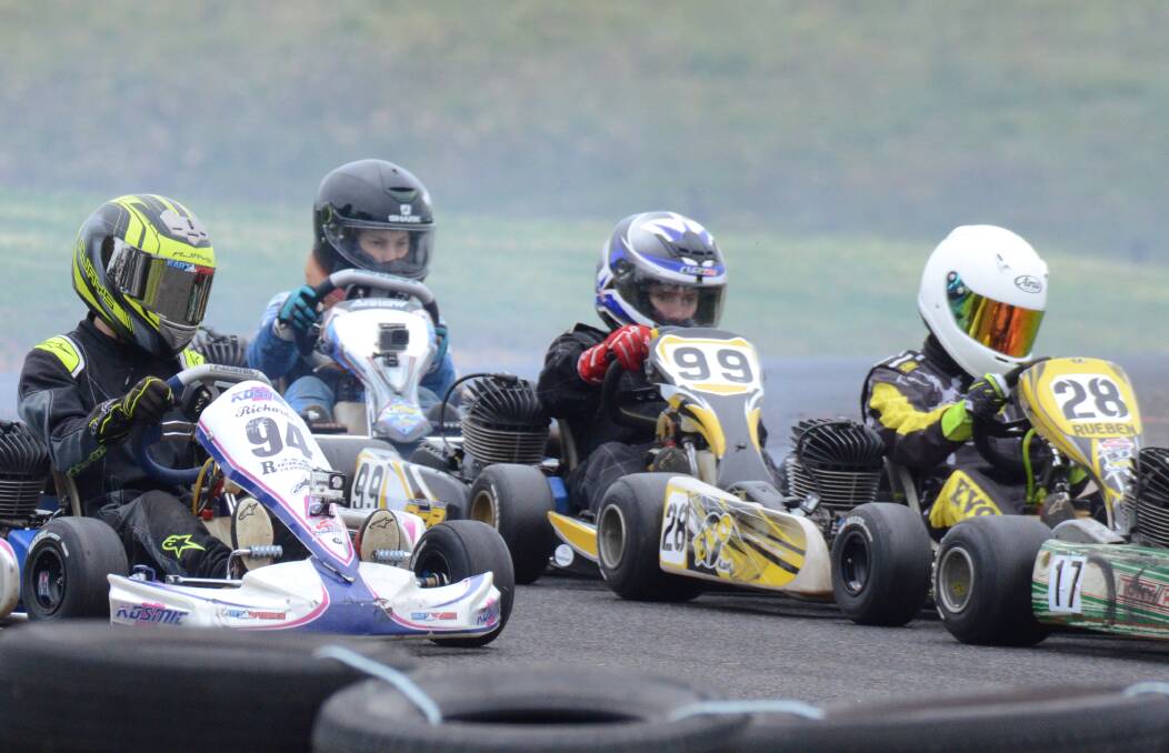 Orange Kart Club returned with a bang on Sunday as a host of winners emerged from different classes. Photo: JUDE KEOGH