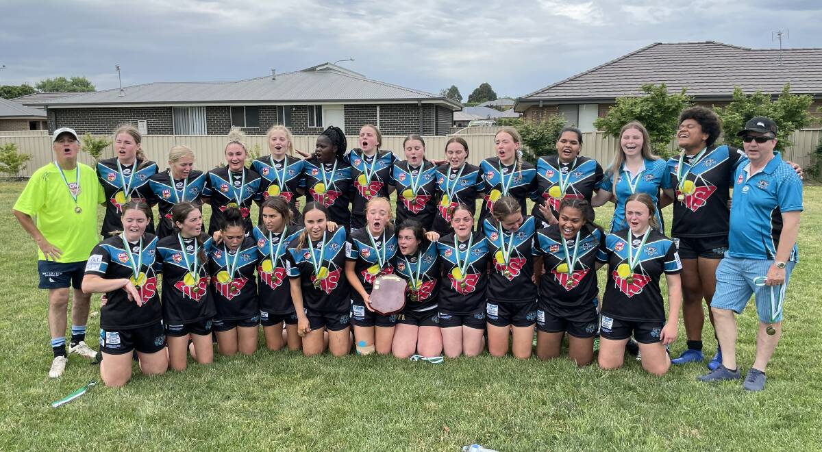 CRACKING CAMPAIGN: Vipers under 18s put the finishing touches on an undefeated Western Women's Rugby League season on Sunday. Photo: JAKE HUMPHREYS