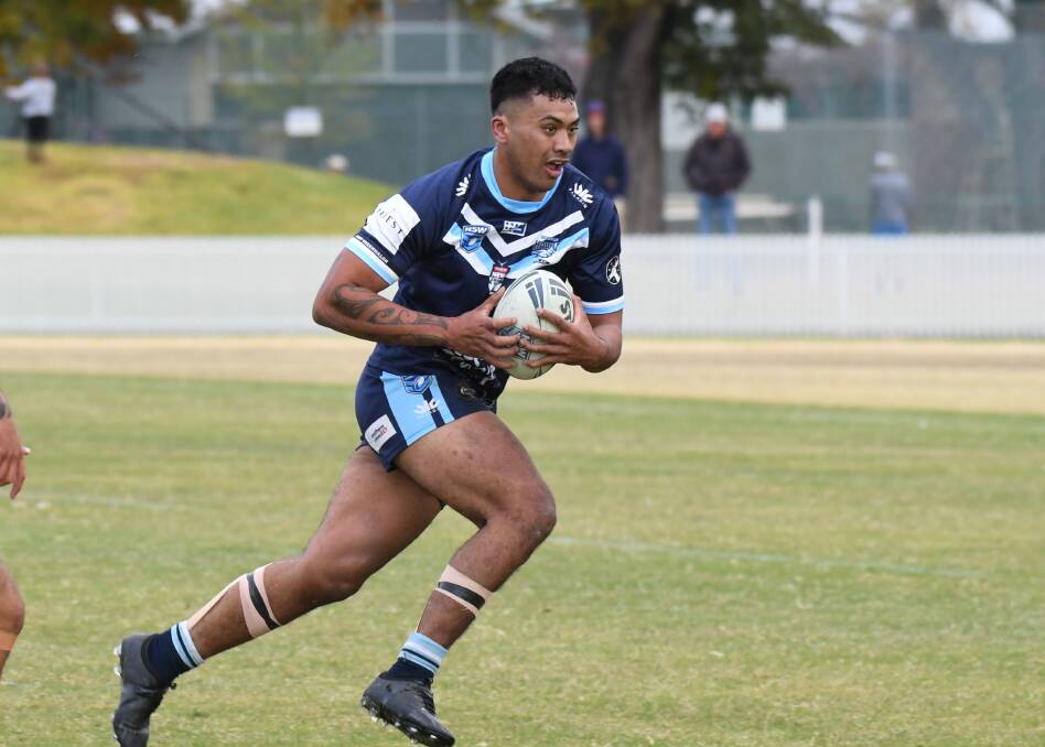 IMPACT: Talon Hodge is one of many Hawks' forwards who will need to be at their best against Panthers. The two blues will look to bounce back at Mudgee after a tough loss to CYMS in round three. Photo: JUDE KEOGH
