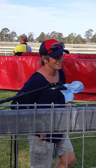 CHUFFED: Alison Smith watched Vaquero storm home at Towac Park on March 20, winning the 1400-metre Class 2 Handicap.