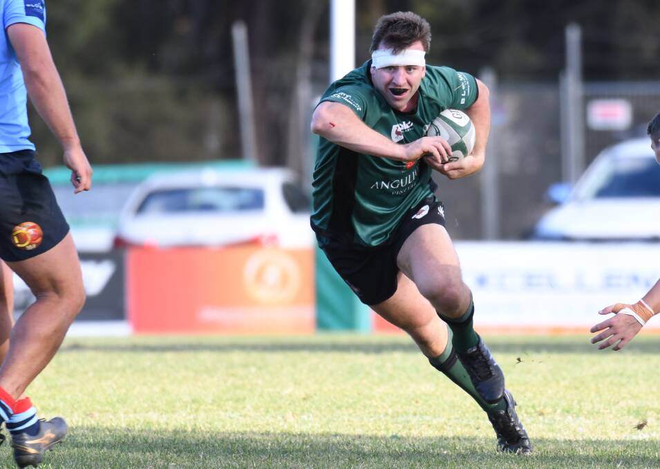BATTLE SCARS: Emus' flanker Jack Marchinton played a key role in his side's 38-7 win over Kangaroos, the veteran received three points from his players and coaches. 