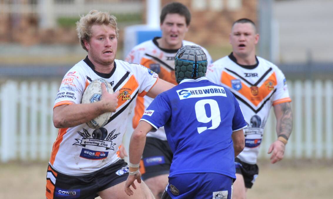 LET'S GO: Canowindra Tigers' prop Nathan Whatman knows Sunday's clash against Manildra is his side's biggest game of the year so far. Photo: CARLA FREEDMAN
