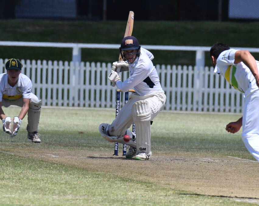 SHOWTIME: James Larkin belted 129 runs in Kinross' narrow defeat the hands of CYMS. Photo: JUDE KEOGH