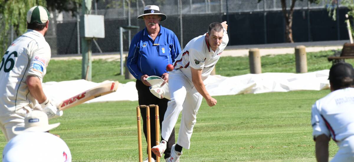 A BUMPER CAMPAIGN: Bathurst City quick Clin Moxon leads the BOIDC competition wicket tally with 17 scalps so far this season. Photo: CHRIS SEABROOK