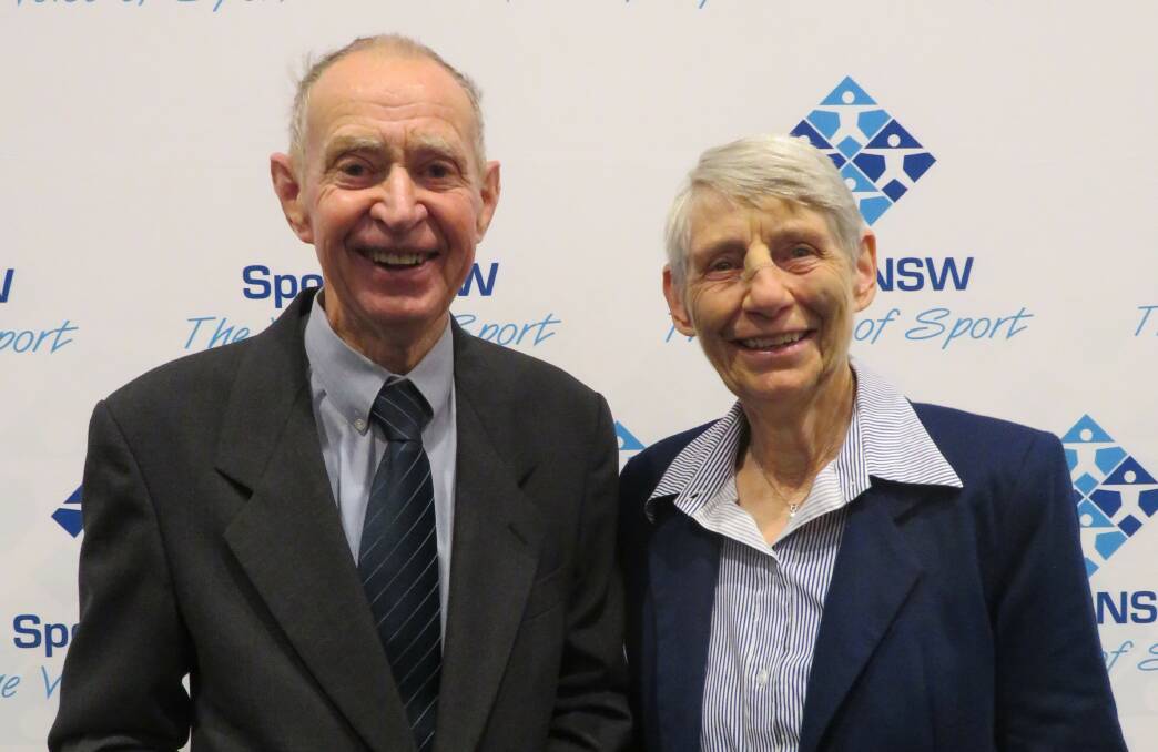 AS GOOD AS IT GETS: Basil and Jean Baldwin were honoured for Distinguished Long Service to NSW Sport. 