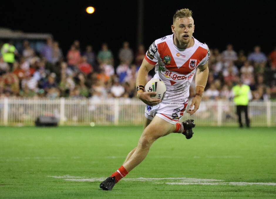 STRUCTURE IS KEY: Dragons fullback Matt Dufty saYS his side needs to stick to its structure at Mudgee on Sunday. Photo: SIMONE KURTZ