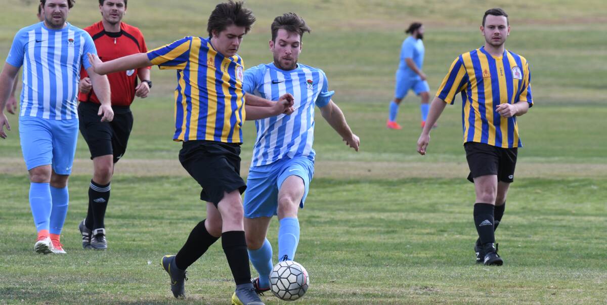 ON THE BALL: Waratahs' Adam Kelly will lace up the boots for the sky blues in Saturday's ODFA division one decider. The side will look to leave an impression on the local top-flight league before moving up to the Western Premier League in 2021.