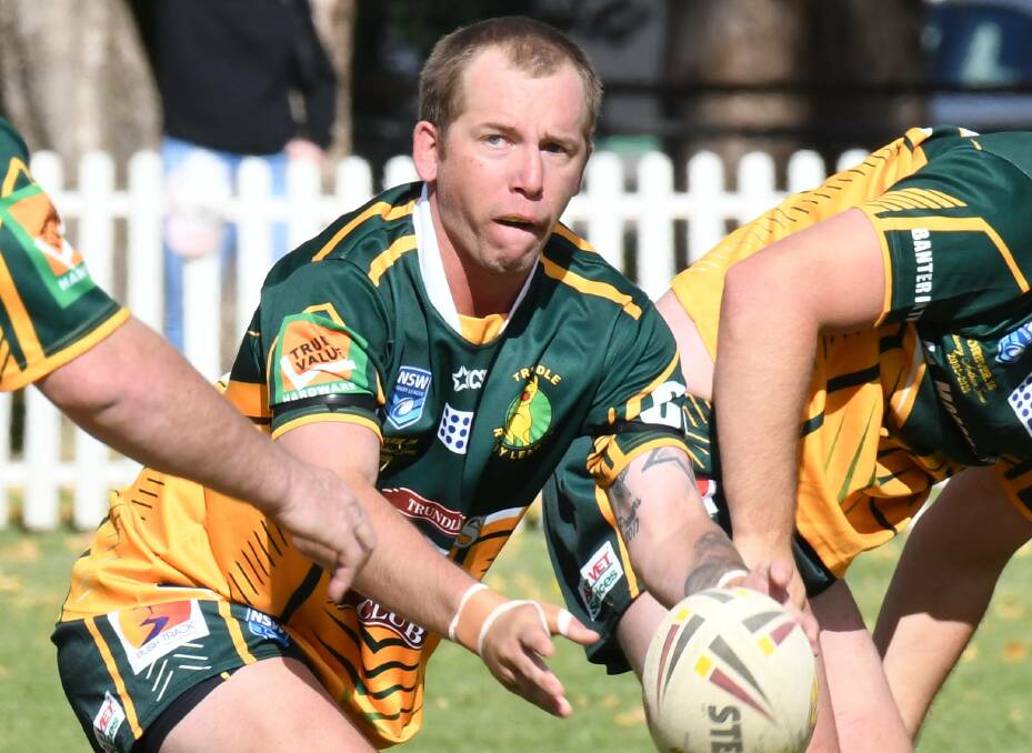SERVICE: Joseph Moss played a key role in Trundle's opening-round win over Molong. He'll be on deck for the Boomers on Saturday as the defending premiers look to defeat Manildra. Photo: CARLA FREEDMAN