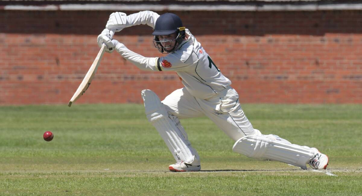 GO ON WITH THE JOB: City gun Blake Weymouth wants to maximise his time at the crease in the Country Colts' upcoming under 18s Bradman Cup.