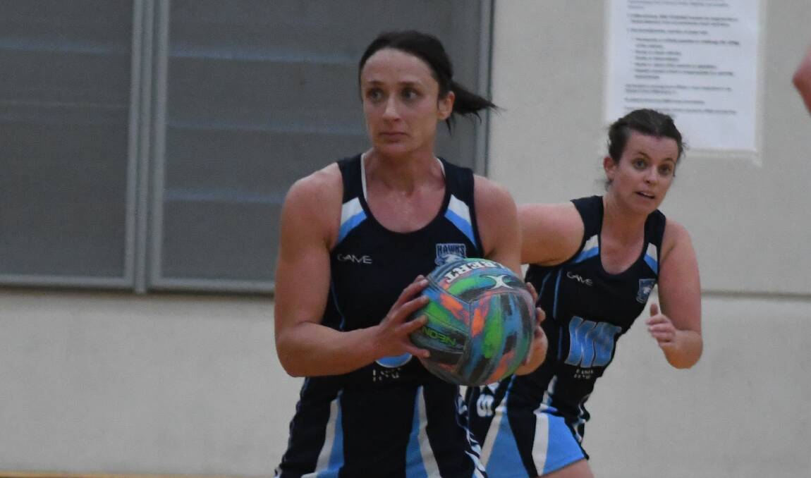 OH, SO CLOSE: Hawks Royals fell to Life Studio by two points in the Orange Netball Association's fifth round. Photos: CARLA FREEDMAN