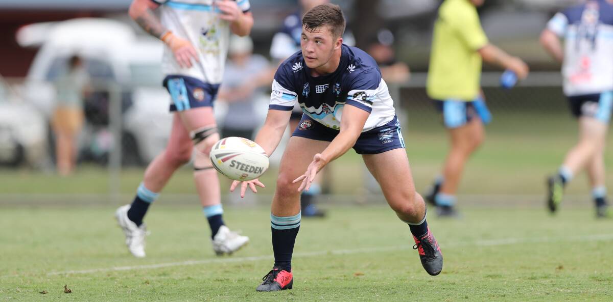 STEADYING THE SHIP: Toby Westcott will partner Willie Heta in the halves on Sunday as Hawks welcome St Pat's to Wade Park. The Twoblues downed Litghow Group 10's Premier League opener. Photo: ALEXANDER GRANT