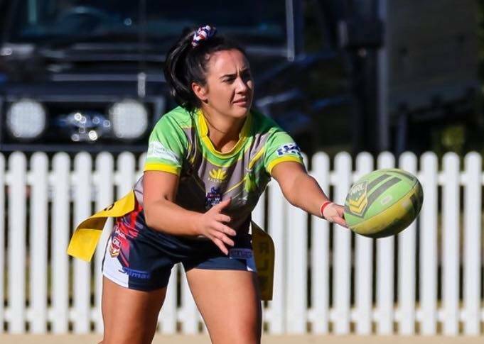 ACTING HALF: Emily Bennett will play hooker for Orange Barbarians if the 2020 season goes ahead after making the move across from CYMS. Photo: JOHN WESTON