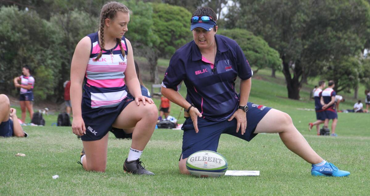 LEADING LADY: Alana Thomas is keeping a close eye on her players' mental health throughout the COVID-19 crisis. Photo: MELBOURNE REBELS