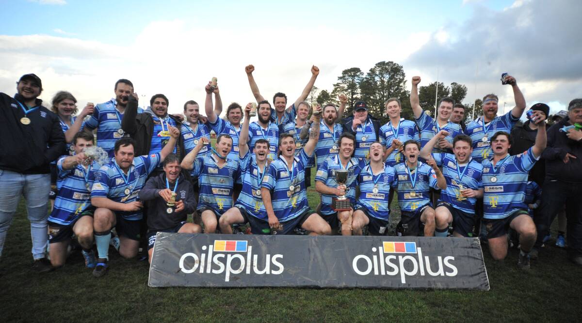 RAMS REIGN SUPREME: Blayney claimed the Oilsplus Cup title with a 24-15 victory over Molong Magpies. Photo: JUDE KEOGH