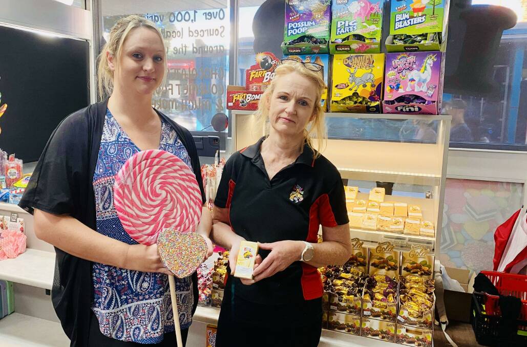 LOLLY BUG: Marissa and Sharon Tofler have been busy bringing sweets to Nelson Bay. Picture: ALANNA TOMAZIN