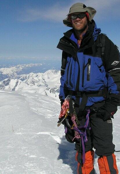 Former Dubbo boy Robert North, 34, reached the summit of Mount Everest on Tuesday afternoon.Photo: CHESSELL ADVENTURES