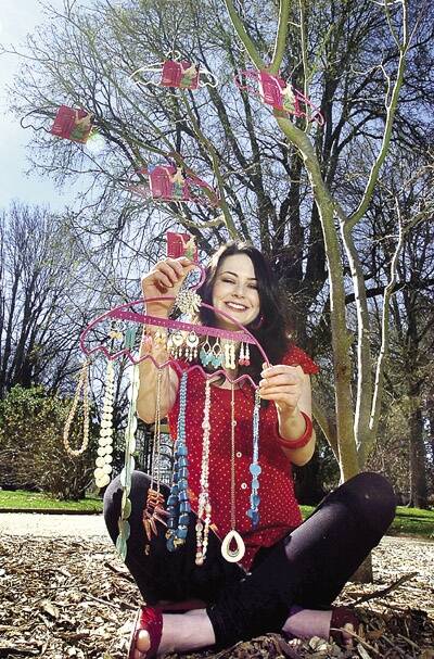 HANGING ON SUCCESS: Rachel Chippendale is on the cusp of international success with her Bling Hangit jewellery holder.