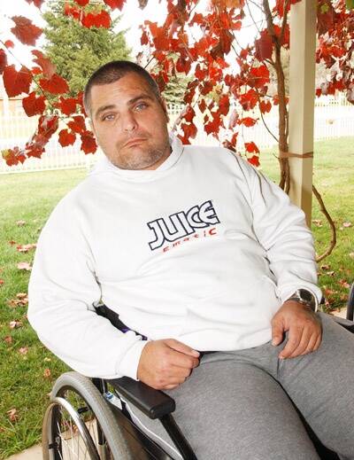 TRAPPED: Disabled father-of-two Graeme Padden can’t understand why he’s living “like a prisoner” at Bloomfield Hospital.
