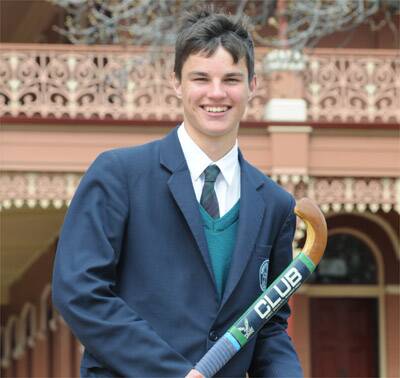 AUSSIE REP: Nick Hill will fly to South Africa with the Australian All Schools under 17s hockey side in July after dominating for NSW at the SSA 16 years and under boys Hockey Championships in Bunbury.