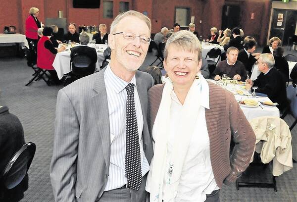 FOND MEMORIES: CSU’s head of the Orange campus Professor Kevin Parton, with his wife Bev.  Prof Parton will be stepping down from his position today after 10 years in the role. Photo: JUDE KEOGH